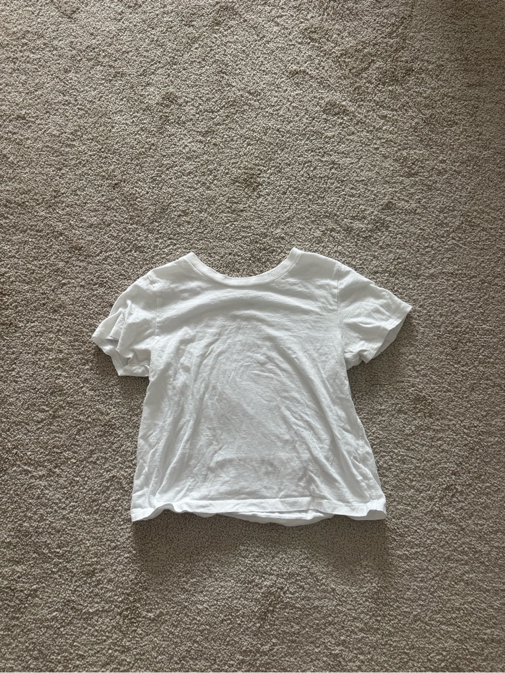 aerie White Crewneck Short Sleeve Tee